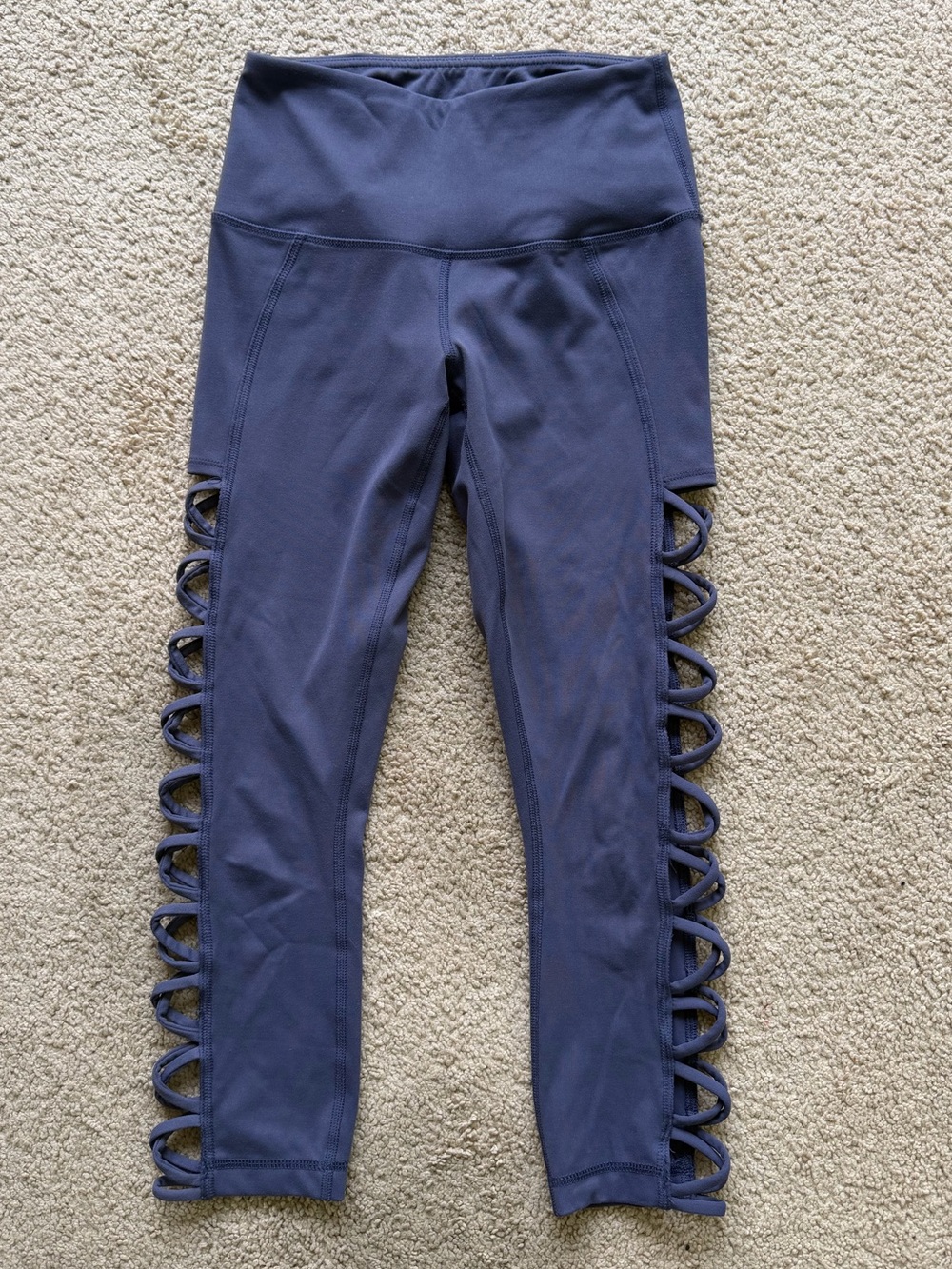 Yogalicious Lavender Women’s Leggings with Side Ladder Cutouts